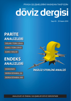 PARİTE ENDEKS - D&ouml;viz Dergisi