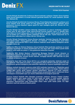 Ge&ccedil;en Hafta Piyasalarda Ne Oldu