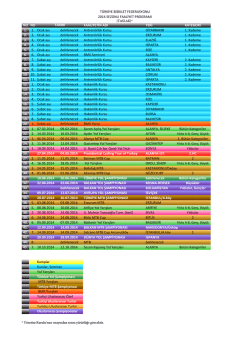 2014-sezonu-faaliyet-progra - T&uuml;rkiye Bisiklet Federasyonu