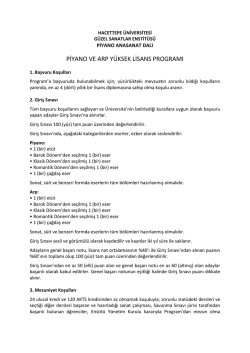 Piyano ve Arp - Hacettepe &Uuml;niversitesi G&uuml;zel Sanatlar Enstit&uuml;s&uuml;