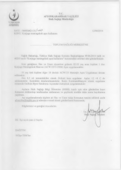 Konjuge Meningokok Aşı &Uuml;st Yazı