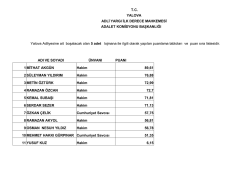 T.C. YALOVA ADLİ YARGI İLK DERECE MAHKEMESİ ADALET