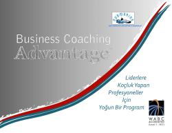 Liderlere Ko&ccedil;luk Yapan Profesyoneller İ&ccedil;in Yoğun Bir