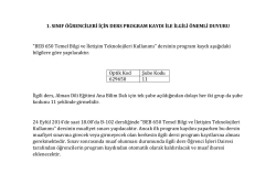 BEB 650 Temel Bilgi ve İletişim Tekno
