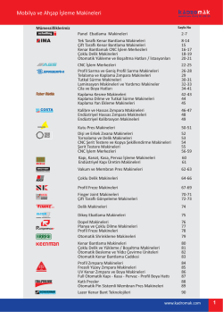 Online Katalog - Kadromak Makine