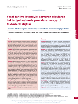 PDF İndir - T&uuml;rkiye Aile Hekimliği Dergisi