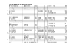 MATEMATİK B&Ouml;L&Uuml;M&Uuml; HAFTALIK DERS PROGRAMI P a za rtesi 08