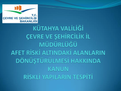 Riskli Yapılar Sunumu