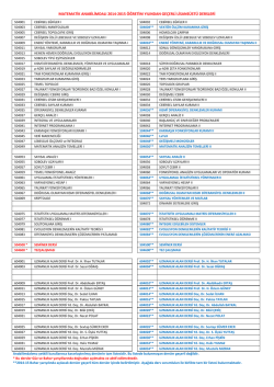 2014-2015 lisansüstü dersleri (1. sayfa)