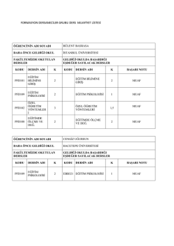DERSANECİLER-EŞDEĞERLİK