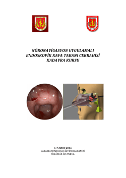 N&ouml;ronavigasyon Uygulamali Endoskopik Kafa Tabani Cerrahisi
