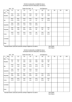 Sınıf FETHİYE M.KARSLIOĞLU İLK&Ouml;ĞRETİM OKULU KAYMAKAM