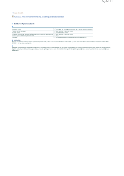 23.09.2014 - Murabaha Sendikasyon Kredisi