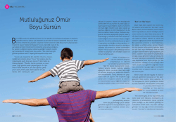 Mutluluğunuz &Ouml;m&uuml;r Boyu S&uuml;rs&uuml;n