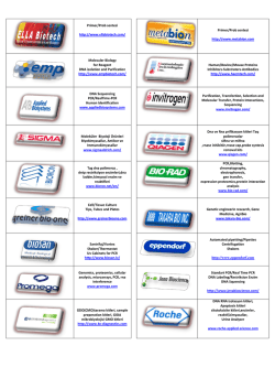 Primer/Prob sentezi http://www.ellabiotech.com/ Primer/Prob sentezi