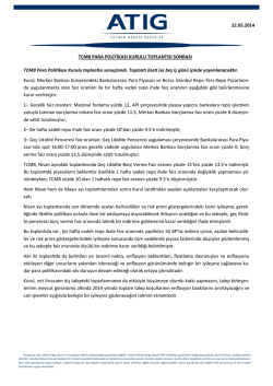 TCMB Para Politikası Kurulu toplantısı sonu&ccedil;landı. Toplantı &ouml;zeti ise