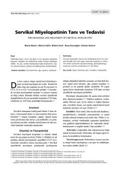 PDF İndir - T&uuml;rkiye Aile Hekimliği Dergisi