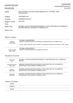 Detaylı &ouml;zge&ccedil;miş i&ccedil;in tıklayınız - İstanbul 29 Mayıs &Uuml;niversitesi