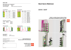 Bant Sarım Makinesi BWW / BWF