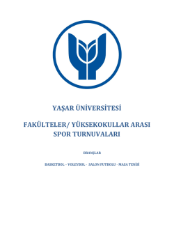 Spor Turnuvaları Bilgi pdf