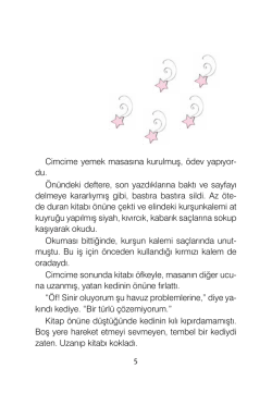 Cimcime yemek masasına kurulmuş, &ouml;dev yapıyor- du