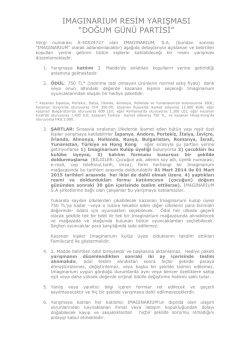 IMAGINARIUM RESİM YARIŞMASI &ldquo;DOĞUM G&Uuml;N&Uuml; PARTİSİ&rdquo;