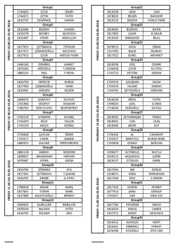 1744663 &ccedil;elik semih 1816339 akın can 1744671 &ccedil;etin fatih