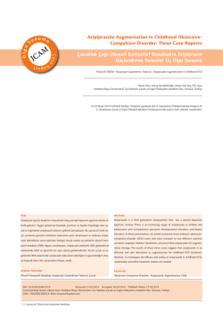 Aripiprazole Augmentation in Childhood Obsessive