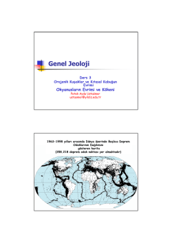 Genel Jeoloji-Ders 3