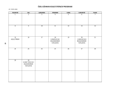 İş ve Etkinlikler Takvimini İndirmek İ&ccedil;in Tıklayınız.