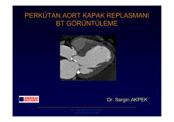 perk&uuml;tan aort kapak replasmanı bt g&ouml;r&uuml;nt&uuml;leme