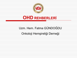 OHD Rehberleri - Onkoloji Hemşireliği Derneği