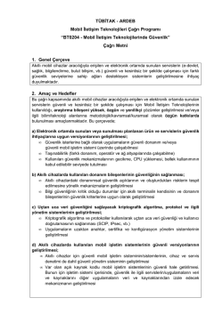 BT0204 - Mobil İletişim Teknolojilerinde G&uuml;venlik