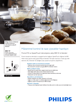 HR1674/90 Philips ProMix karıştırma teknolojisine sahip El blenderi