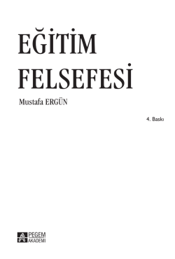eğitim felsefesi nedir?