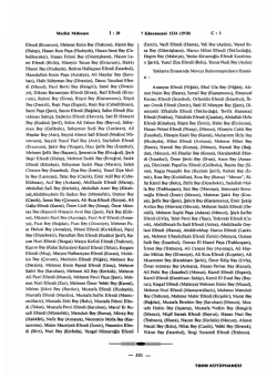 C : 1 Efendi (Erzurum), Mehmet Emin Bey