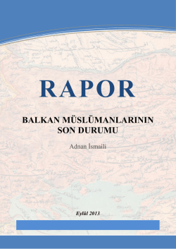 balkan müslümanlarının son durumu