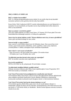 DGS i&ccedil;in sık&ccedil;a sorulan sorular - İstanbul Yeni Y&uuml;zyıl &Uuml;niversitesi