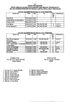 tıklayınız - Niğde &Uuml;niversitesi