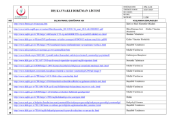 Dış Kaynaklı D&ouml;k&uuml;manlar