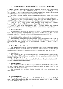 2013-2014 b&uuml;t&ccedil;e gelir-gider gelişim cetveli a&ccedil;ıklaması