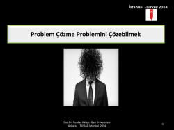 Do&ccedil;. Dr. Nurdan KALAYCI, Gazi &Uuml;niversitesi Eğitim Fak&uuml;ltesi