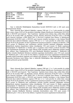 20 nolu karar-2014 - Altınordu Belediye Başkanlığı