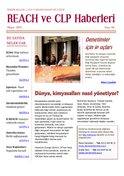 REACH ve CLP Haberleri