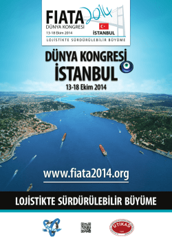 Kongre Broş&uuml;r&uuml; - FIATA World Congress 2014 Istanbul