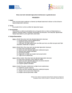 Erken okul terki riskindeki &ouml;ğrencilerin belirlenmesi ve