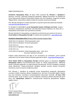 CGHD 2013 - Cinsel Gelişim ve Hipospadiyas