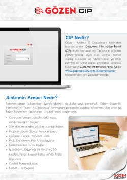 CIP Nedir? Sistemin Amacı Nedir?