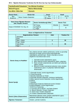 Motor Y&ouml;netim Sistemleri