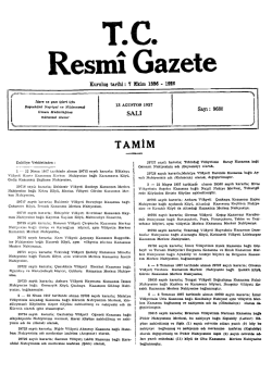 Resmî Gazete - Resmi Gazete